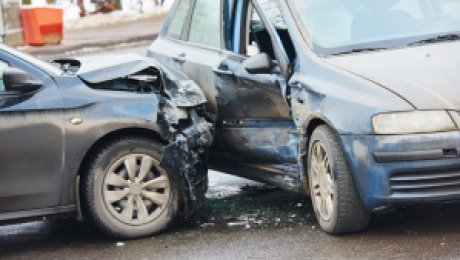 Injury Two-Vehicle Crash on County Seat Hwy